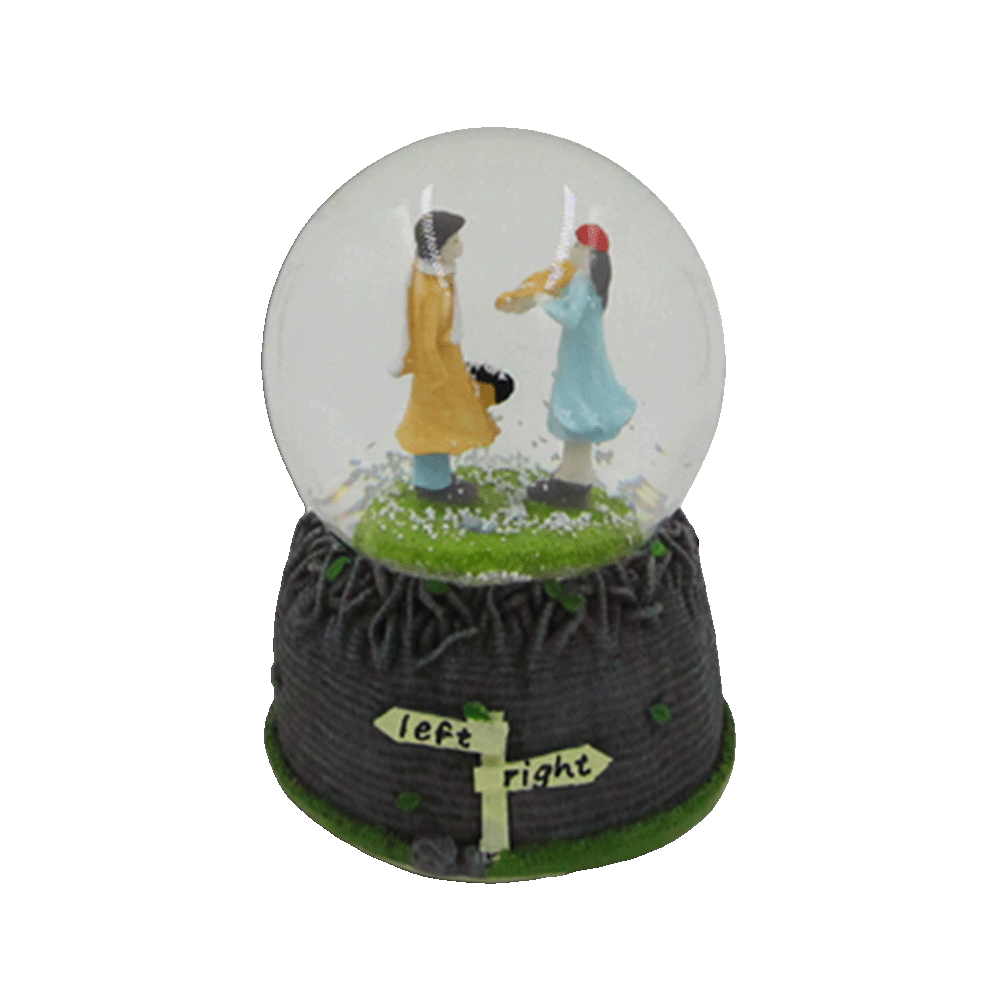 Standing-Couple-Garden-Snow-Ball-with-Music