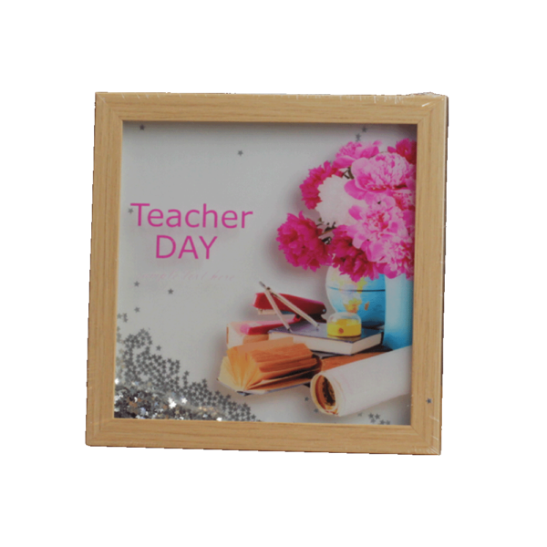 Teacher Day Wooden Portrait