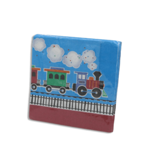 Train Birthday Designed Napkin 40pcs