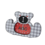 White & Black Bear Shaped Clock