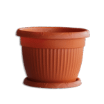 3M Plast Flora 40cm Brick Round Pot