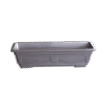 3M Plast Flora 57cm Silver Rectangular Pot