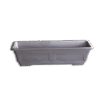 3M Plast Flora 57cm Silver Rectangular Pot