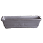 3M Plast Flora 65cm Silver Rectangular Pot