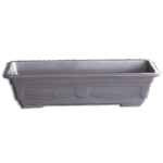 3M Plast Flora 65cm Silver Rectangular Pot