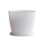 3M Plast Rosa 20cm White Round Pot