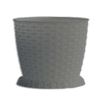 3M Plast Rosa 25cm Grey Round Pot