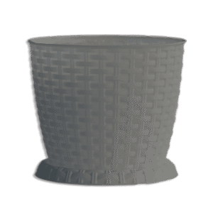 3M Plast Rosa 25cm Grey Round Pot