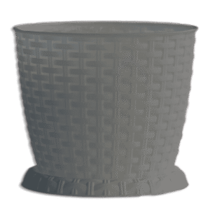 3M Plast Rosa 30cm Grey Round Pot