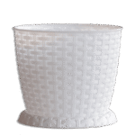 3M Plast Rosa 30cm White Round Pot