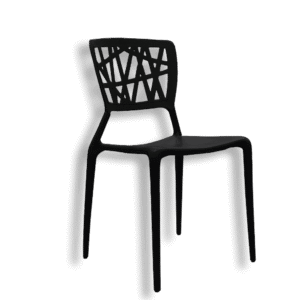 3M Plast Unbreakable Black Plastic Canari Chair