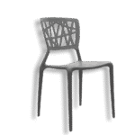 3M Plast Unbreakable Silver Plastic Canari Chair