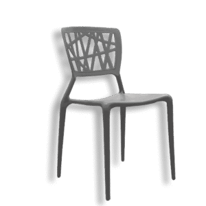 3M Plast Unbreakable Silver Plastic Canari Chair