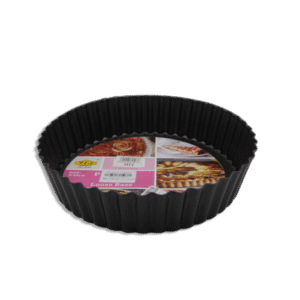 Black Deep Flower Shape 24cm Tart Pan