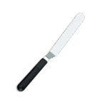 Black Handle Stainless Steel 16cm Cream Spatula