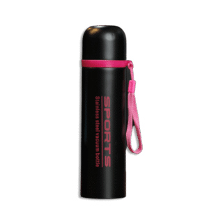 Black & Pink 500ml Vacuum Flask