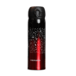 Black & Red Dotted 500ml Vacuum Flask