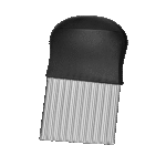 Black Stainless Steel Wavy Potato Slicer