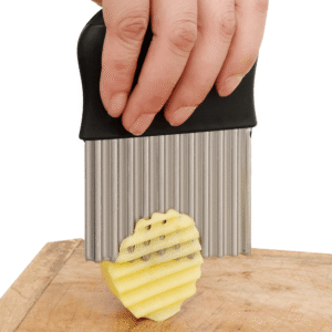 Black Stainless Steel Wavy Potato Slicer2