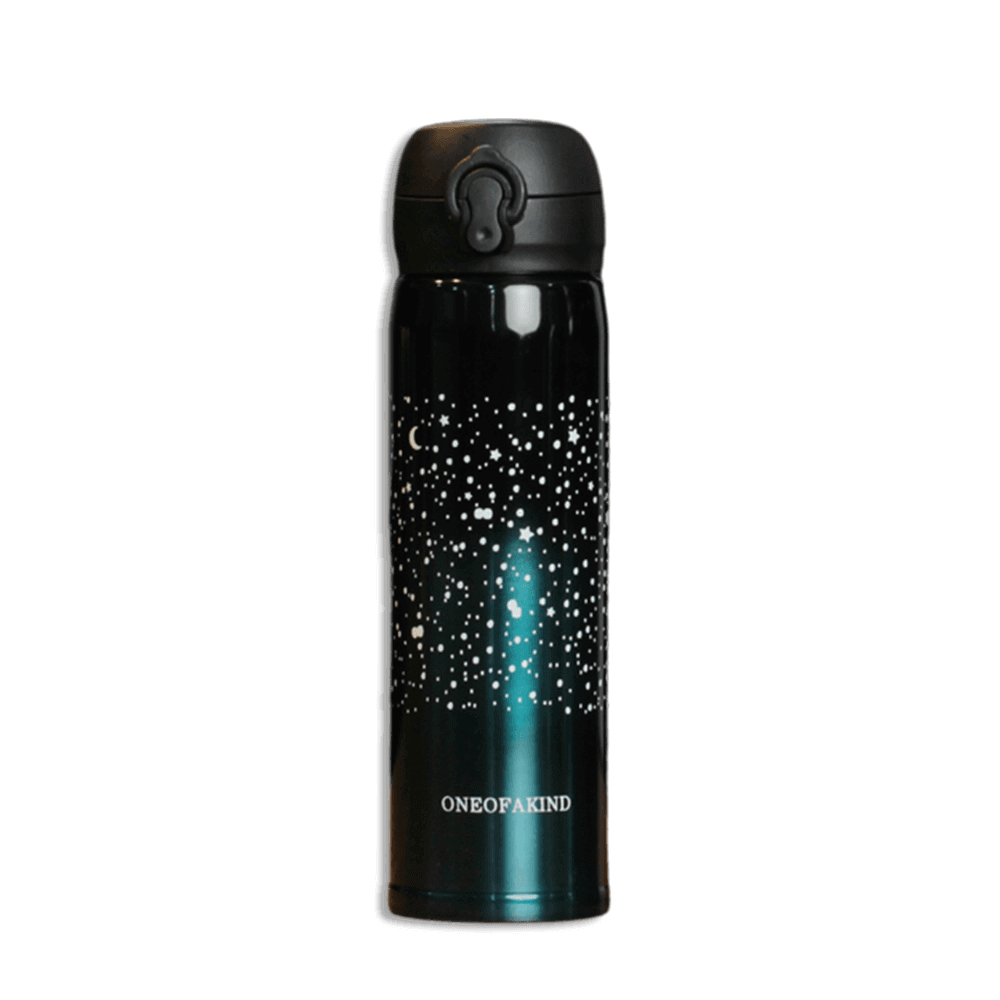 Black-&-Turqouise-Dotted-500ml-Vacuum-Flask