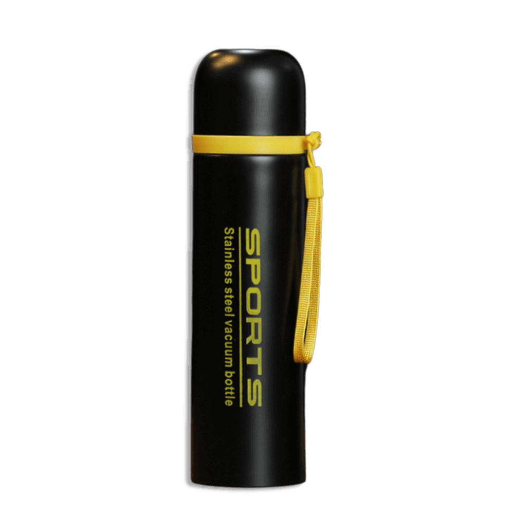 Black-&-Yellow-500ml-Vacuum-Flask