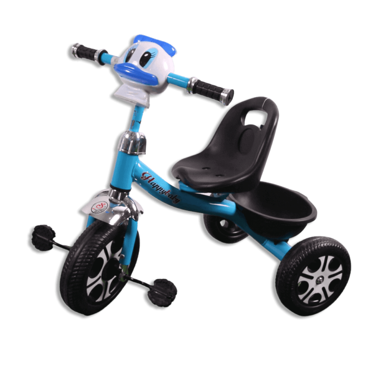 Blue Duck Shaped Tricycle with Basket – Freeshop