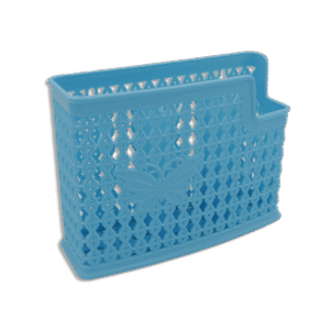 Blue Plastic Spoon Organizer