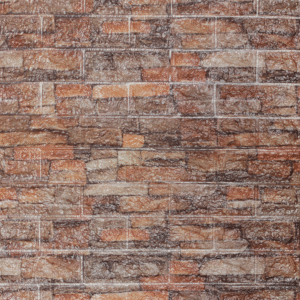 Brick 70x78cm Brown & Orange Combo Wallpaper