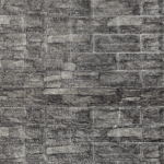 Brick 70x78cm Grey & Black Combo Wallpaper