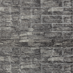 Brick 70x78cm Grey & Black Combo Wallpaper