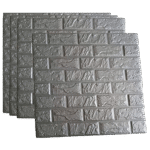 Brick 70x78cm Grey Wallpaper