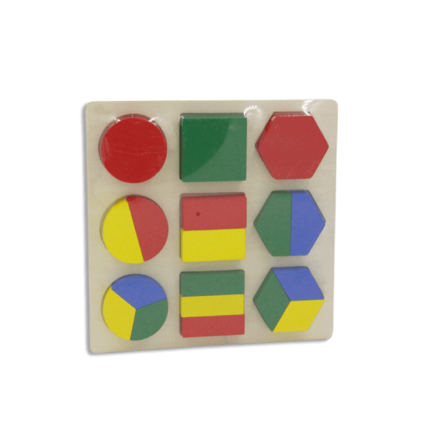 Colored Shapes Puzzle Board