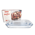 Danny Home Rectangular Pyrex Oven Pan Set