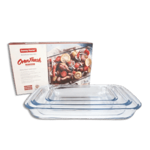 Danny Home Rectangular Pyrex Oven Pan Set