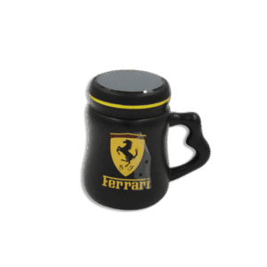 Ferrari Black Mug with Mirror Lid