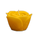 Flower Shape Yellow Scented Candle