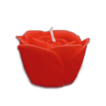 Flower Shape Red Scented Candle