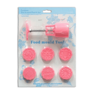 Fondant Pink Decorative Punch Set