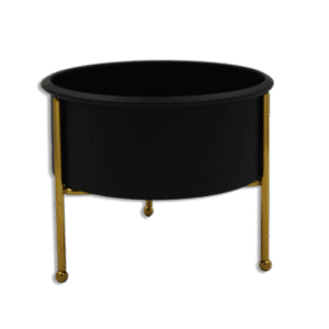 Gold Stand with 16cm Black Bowl