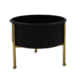 Gold Stand With 16cm Black Bowl