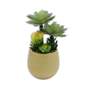 Golden Vase with Trees and Flowers