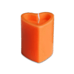 Heart Shape Orange Scented Candle