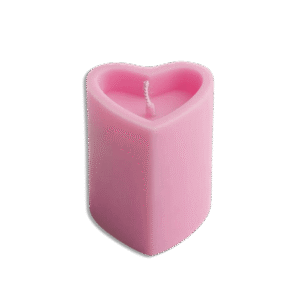Heart Shape Pink Scented Candle