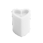 Heart Shape White Scented Candle