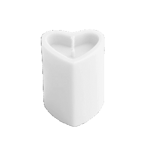 Heart Shape White Scented Candle