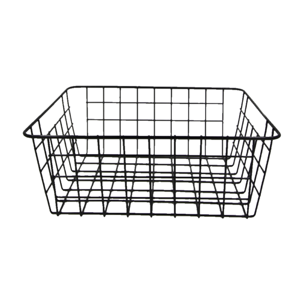 Iron 22x28cm Black Basket