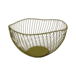 Iron 25cm Wavy Golden Basket