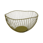 Iron 25cm Wavy Golden Basket