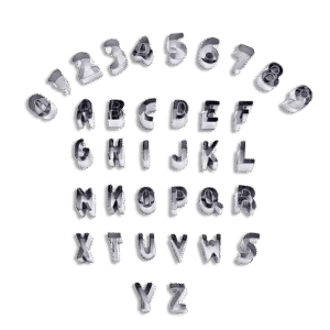 Letters & Numbers Stainless Steel Mini Cookie Cutter