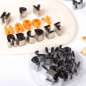 Letters & Numbers Stainless Steel Mini Cookie Cutter2